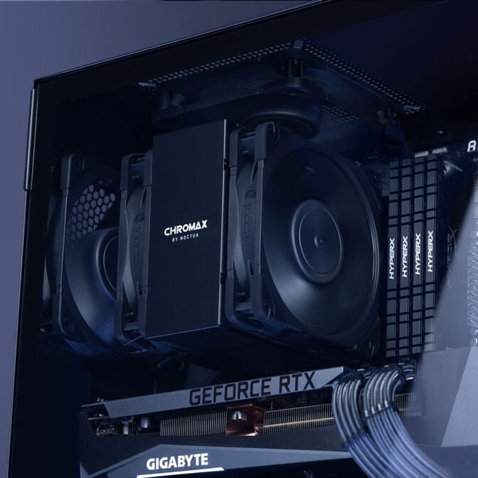Noctua HC8 chromax.black CPU cooler cover - black image number 3