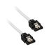 Corsair Premium Sleeved SATA Cable, white 60cm - 2 pack image number null