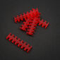 King Mod Service 14-Slot Cable Comb 3mm small - red - set of 5