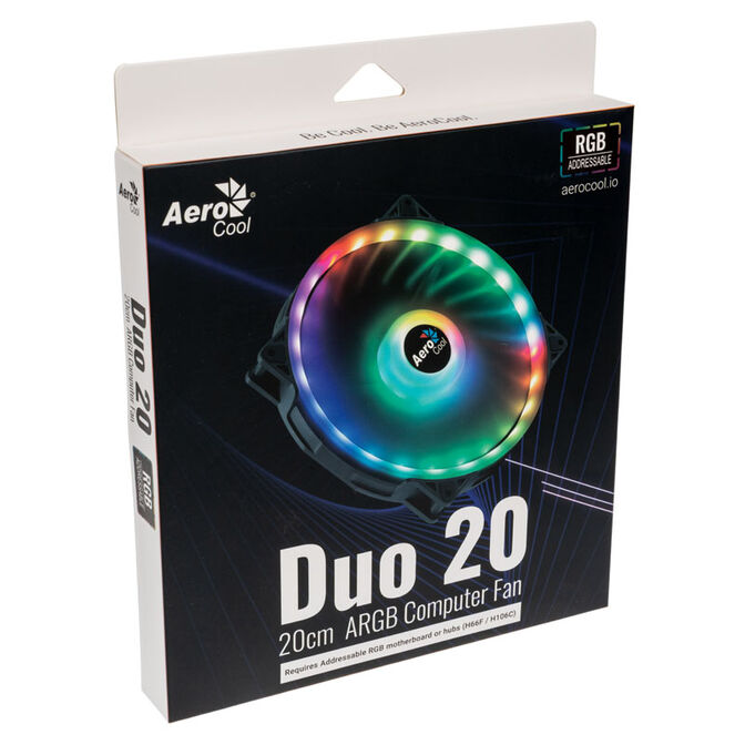 Aerocool Duo 20 Plus ARGB LED L&uuml;fter - 200mm image number 6