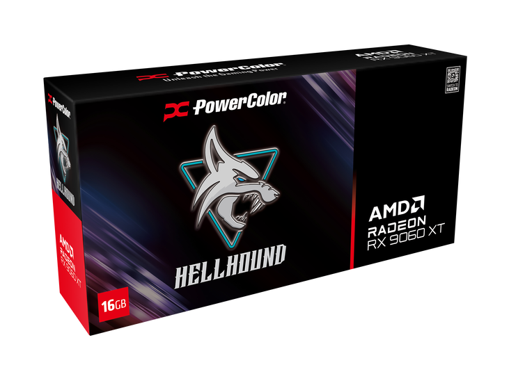 PowerColor Hellhound Radeon RX 9060 XT OC Grafikkarte, 16384 MB GDDR6 image number 1