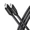 AXAGON BUCM2-CM30AB Charging Cable USB-C to USB-C 2.0, 3 m, PD 240 W 5 A, ALU - Black