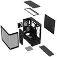 ASUS Prime AP304 ARGB PC Case, Mid Tower, ATX, ARGB, Tempered Glass &ndash; black image number null