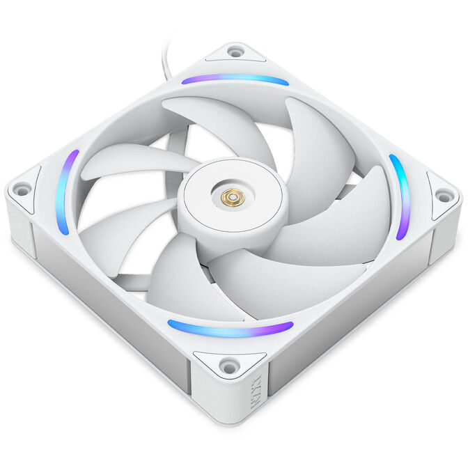 NZXT F140X RGB Case Fan, LCP Rotor, Hybrid Bearing, aRGB - White, 140mm image number 2