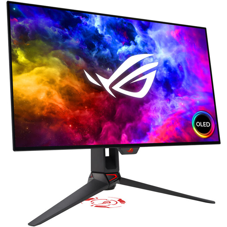 ASUS ROG Swift OLED PG27AQDM, 26.5 inch Gaming Monitor, 240 Hz, OLED, G-SYNC Compatible image number 0