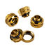 Corsair Hydro X Series XF Hardline fitting straight G1/4 to 14mm OD hard tube - 4 pack, gold image number null