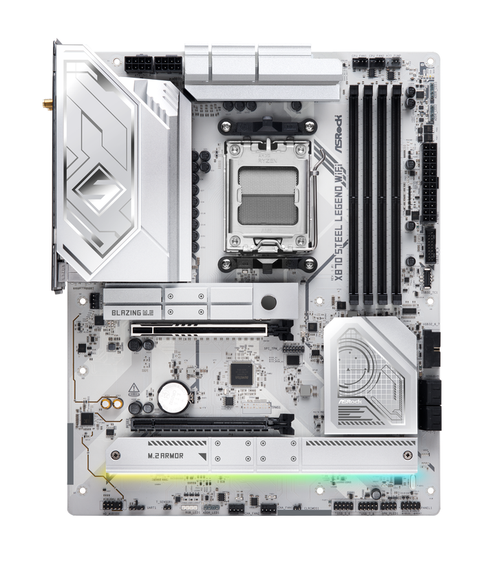 ASRock X870 Steel Legend WiFi Mainboard, Sockel AM5, AMD X870, ATX, DDR5 image number 3