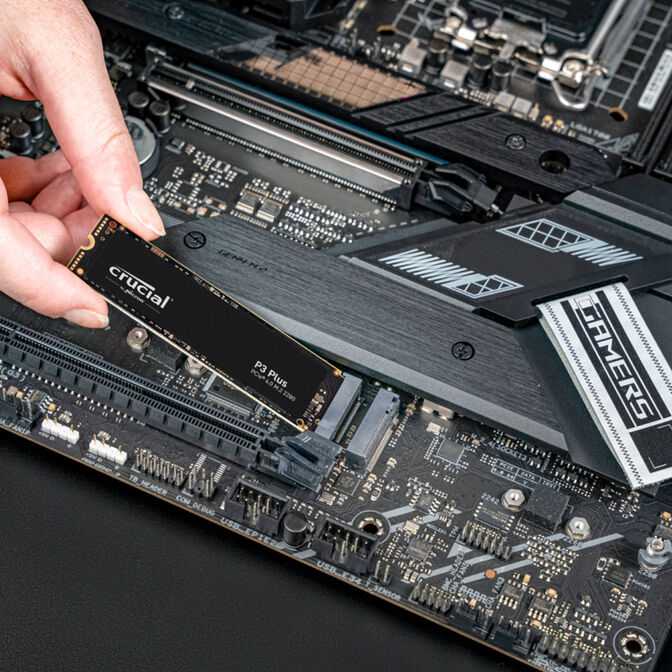 Crucial P3 Plus NVMe SSD, PCIe 4.0 M.2 Typ 2280 - 4 TB image number 2