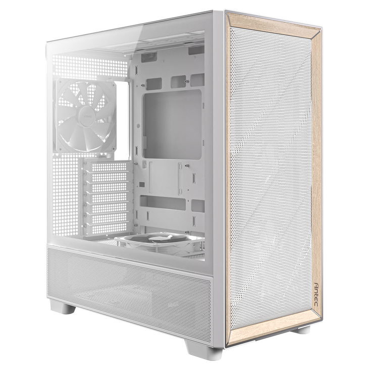 Antec Flux PC-Gehäuse, Full-Tower, E-ATX, Tempered Glass – weiß image number 8