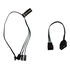 Alphacool Digital RGB LED Y-Kabel 3-fach mit JST-Stecker, schwarz - 30cm image number null