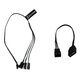 Alphacool Digital RGB LED Y-Kabel 3-fach mit JST-Stecker, schwarz - 30cm
