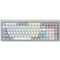 Ducky Cushion 98 Gaming-Tastatur, 96%, US-Layout, Shush Red Switches - Silver