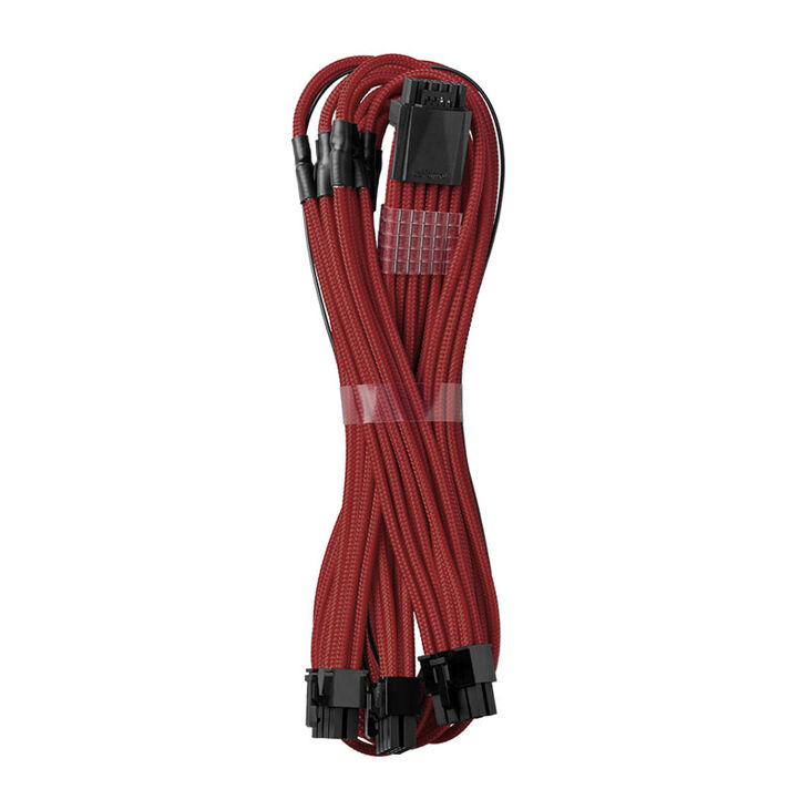 CableMod C-Series PRO ModMesh 12VHPWR to 3x PCI-e Kabel for Corsair - 60cm, dark red image number 0