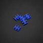 King Mod Service 4-Slot Cable Comb 3mm small - blue - set of 5