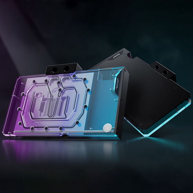 EKWB EK-Quantum Vector&sup3; Master RTX 5090 GPU-Wasserk&uuml;hler, D-RGB, Backplate - Acryl image number 4