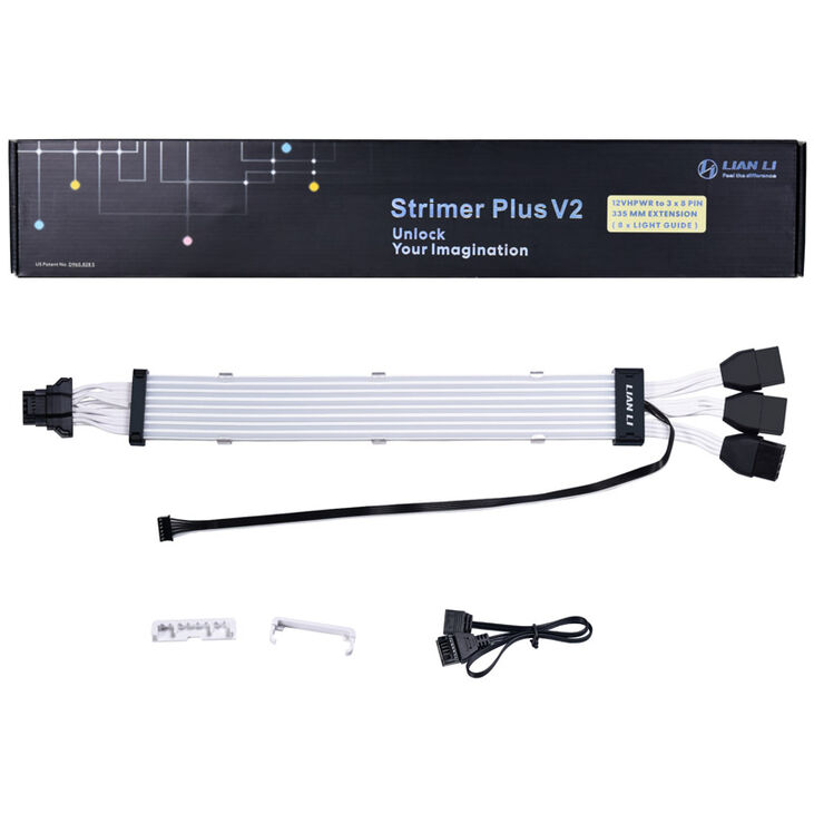 Lian Li Strimer Plus V2 12VHPWR 3x 8- to 16-pin extension - 335mm, 8 LED lanes image number 9