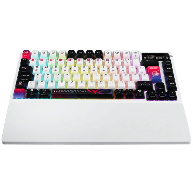 ASUS ROG Azoth X Gaming-Tastatur, 75%, Hot-Swap, OLED-Display, Tri-Mode, CH - wei&szlig; image number 1