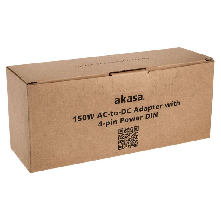 Akasa PD150-02K external power supply, AC to DC, with 4-pin Power DIN - 150 Watt image number 3