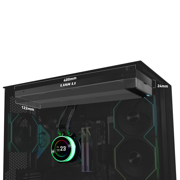 Lian Li HYDROSHIFT II LCD-C 360N Fanless ARGB AiO Wasserkühlung - schwarz image number 2
