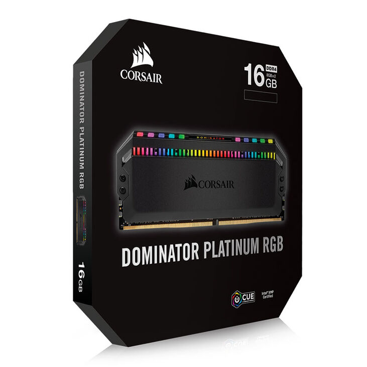 Corsair Dominator Platinum RGB DDR4-3600 RAM, CL18, XMP - 16 GB Dual-Kit, black image number 7