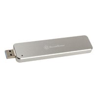 SilverStone SST-MS09S, M.2 SSD auf USB-A 3.1 Geh&auml;use, silber