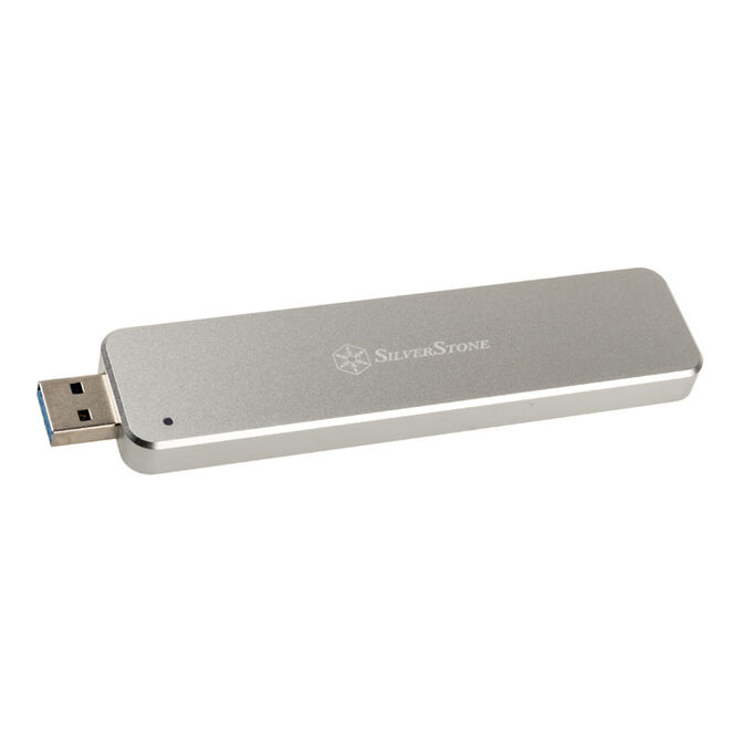 SilverStone SST-MS09S, M.2 SSD auf USB-A 3.1 Geh&auml;use, silber image number 0