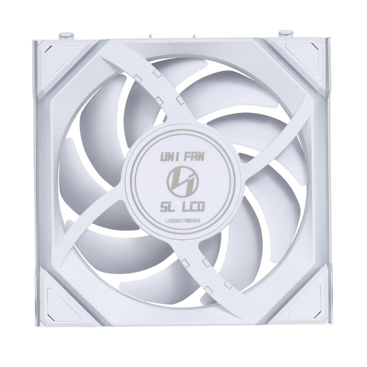 Lian Li UNI FAN SL Wireless LCD Fan, ARGB, PWM, 3-Pack incl. Controller - Reverse Blade, 120 mm, white image number 5