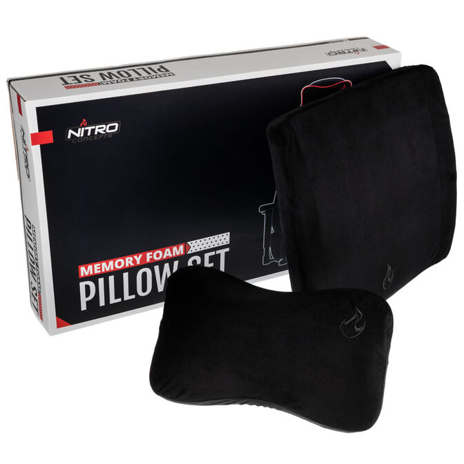 Nitro Concepts Memory Foam Cushion Set - Black/Black image number 0