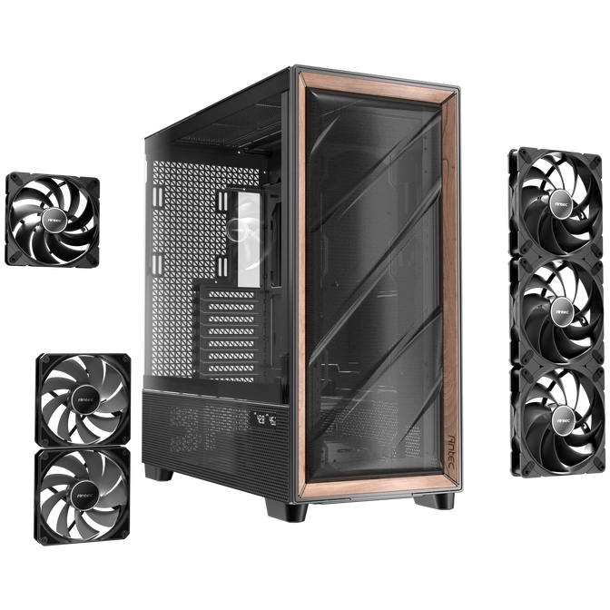 Antec Flux Pro PC case, full tower, E-ATX, tempered glass &ndash; black image number 21
