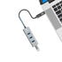 Grey USB Hub, 4 ports, including USB-C adapter image number null