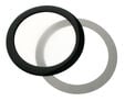 DEMCiflex Staubfilter 92mm, rund - schwarz/wei&szlig; image number null
