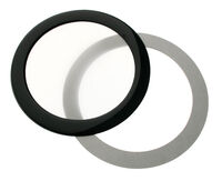 DEMCiflex Staubfilter 92mm, rund - schwarz/wei&szlig;