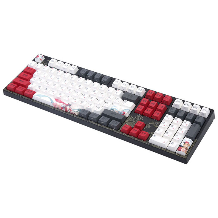 Varmilo VEA108 Beijing Opera Gaming Tastatur, MX-Brown, weiße LED - US Layout image number 1
