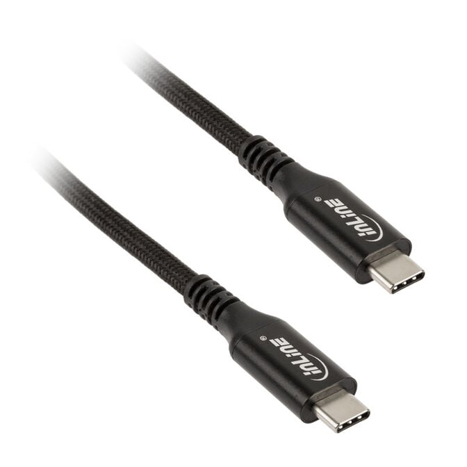 InLine USB4 Kabel, USB Typ-C Stecker/Stecker, schwarz - 1m image number 0