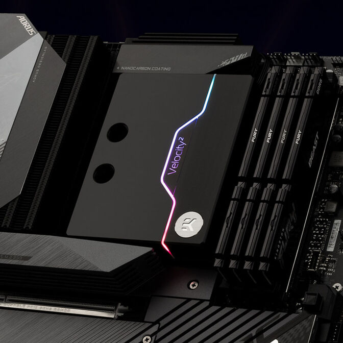 EK Waterblocks EK-Quantum Velocity&sup2; D-RGB - AM5, Nickel + Acetal image number 2