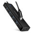 AXAGON HUE-C1C Superspeed USB-C Travel Hub, 4x USB 3.0 - 20cm, black image number null
