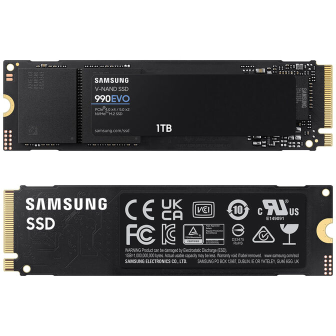 Samsung 990 EVO Series NVMe SSD, PCIe 4.0 M.2 Type 2280 - 1 TB image number 3
