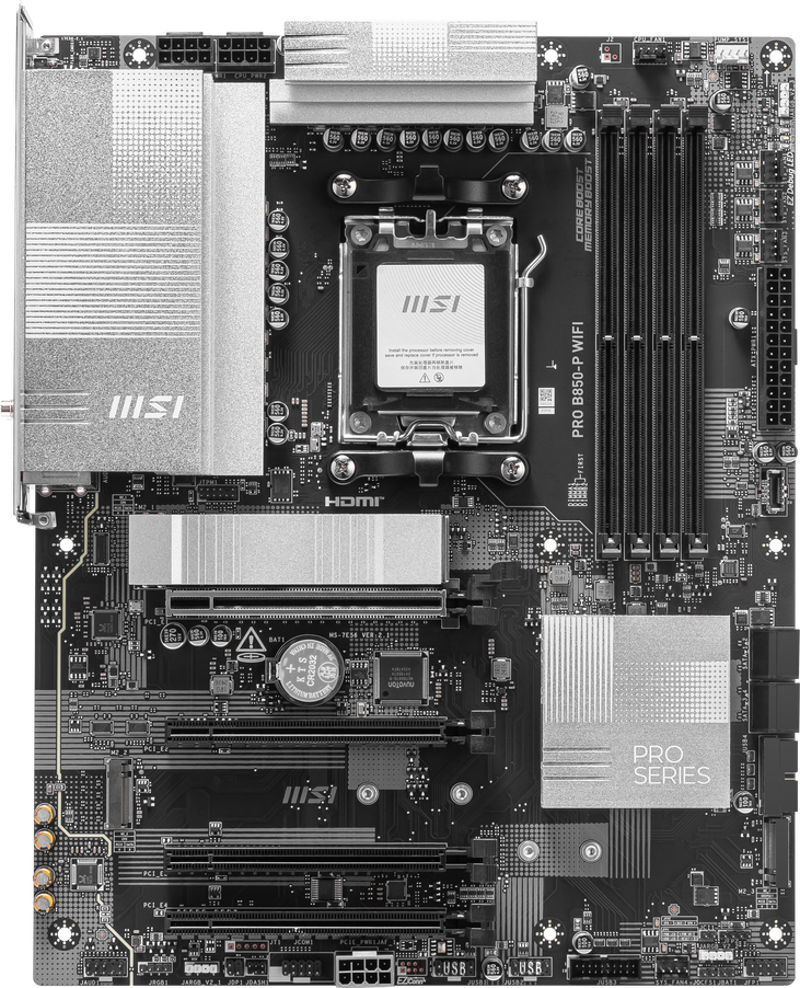 MSI PRO B850-P WiFi Motherboard, socket AM5, AMD B850, ATX, DDR5 image number 1