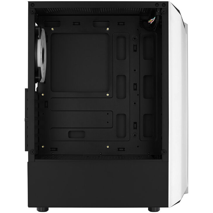 Aerocool Bionic v2 Mid Tower, RGB, Tempered Glass - Black/White image number 5