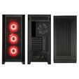 GSI SmartAssembly ARGB Mesh PC case, Mid Tower, E-ATX, RGB, Tempered Glass - black, 850W Gold power supply image number null
