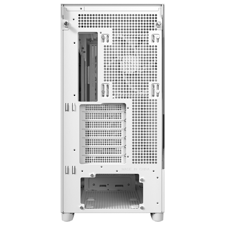 Antec Flux PC-Gehäuse, Full-Tower, E-ATX, Tempered Glass – weiß image number 2