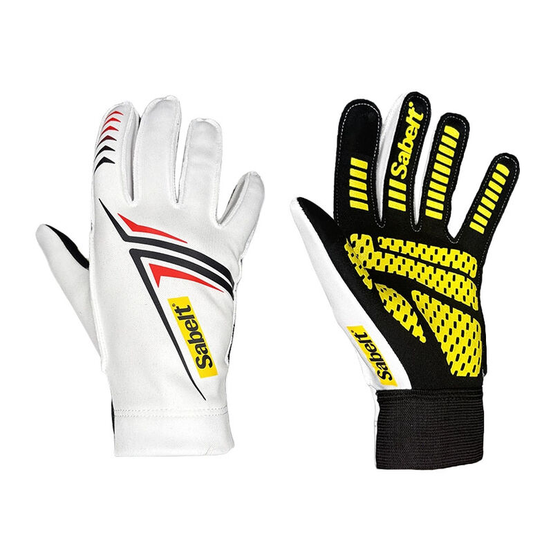 Sabelt G34 Sim Gloves Racing-Handschuhe, touch-fähig, Silikon-Handfläche, 216-223mm Umfang - weiß, S