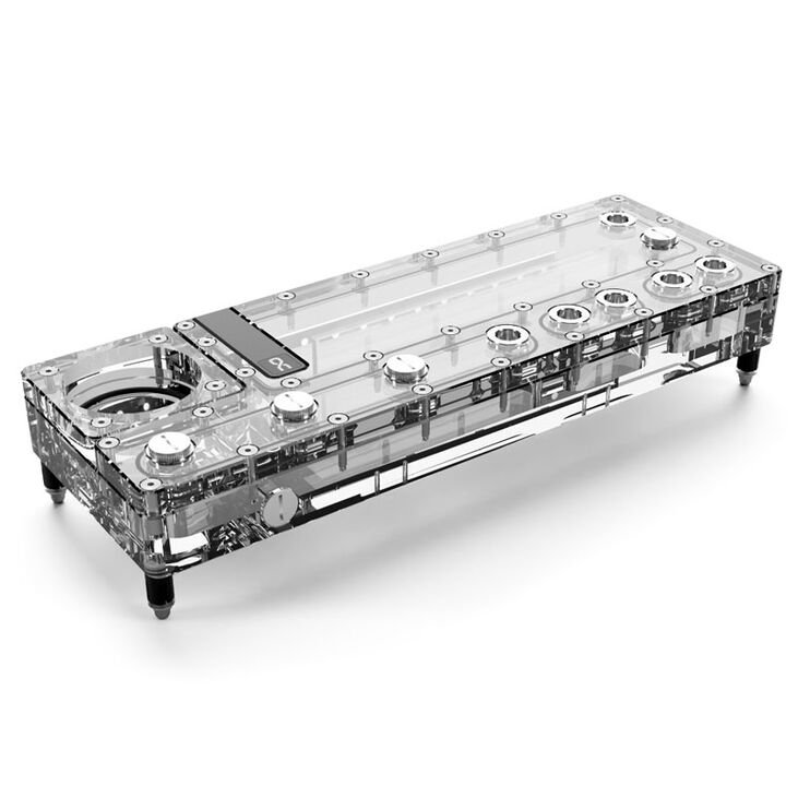 Alphacool Core Distro Plate 360 mm Right VPP/D5, ARGB - Acrylic image number 0