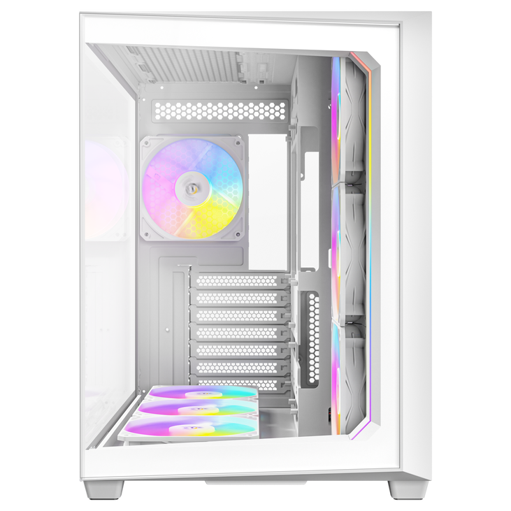 Antec C5 PC-Gehäuse, Midi-Tower, ATX, RGB, Tempered Glass  - weiß image number 3