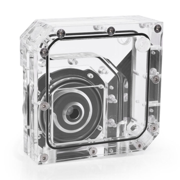 Alphacool Rise Flat Reservoir 120mm D5 Reservoir with Pump image number 1