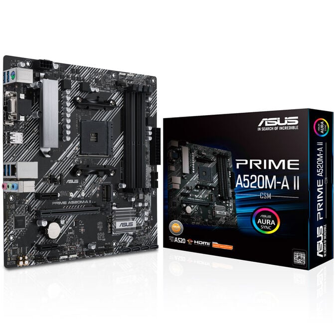 ASUS Prime A520M-A II/CSM, AMD A520 motherboard, socket Socket AM4, DDR4 image number 0