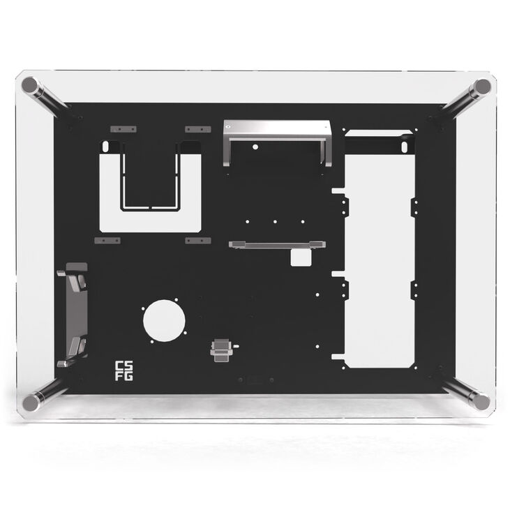 CSFG Frostbite wall housing - black, Micro-ITX image number 1