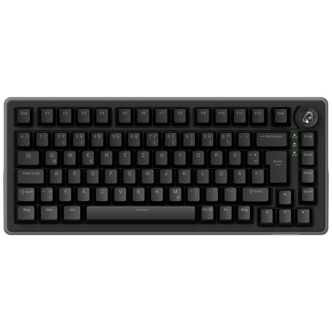 Ducky OK-HE-75 Gaming-Tastatur, Hall Effect, Haimu HE Switches, DE-Layout - schwarz image number 3