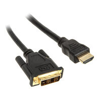 InLine HDMI zu DVI Adapter Kabel High Speed, schwarz - 0,5m