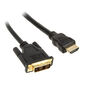 InLine HDMI zu DVI Adapter Kabel High Speed, schwarz - 0,5m